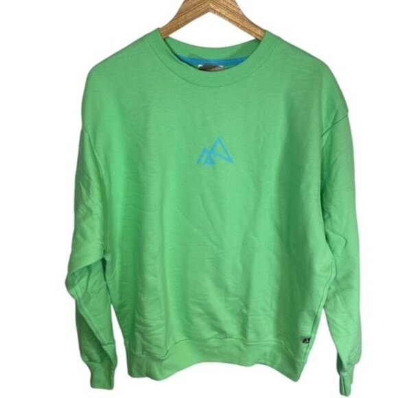 Men's Hanes Explorer Crew Happy Spring Terry Pullover Sweatshirt Size Medium - Picture 1 of 10